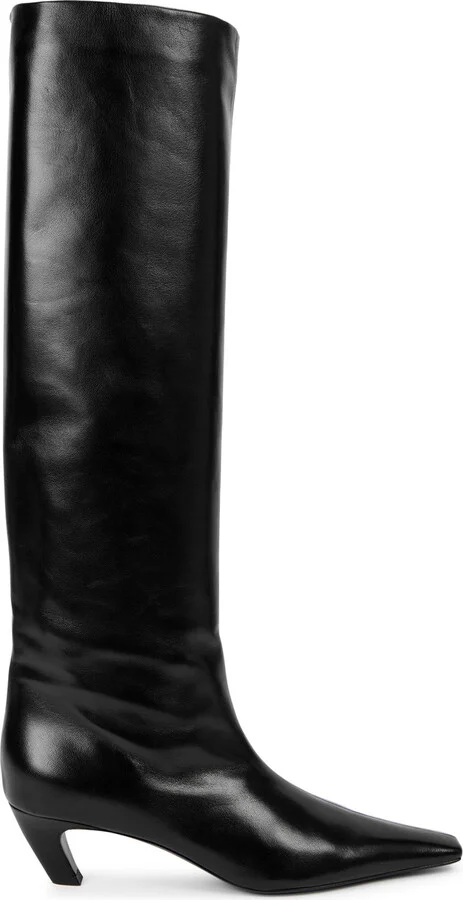 Khaite Davis 50 Leather Knee-high Boots