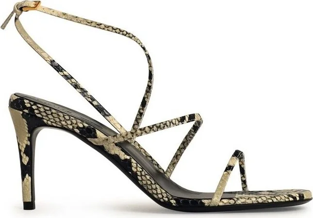 Khaite Embossed Loop Sandals