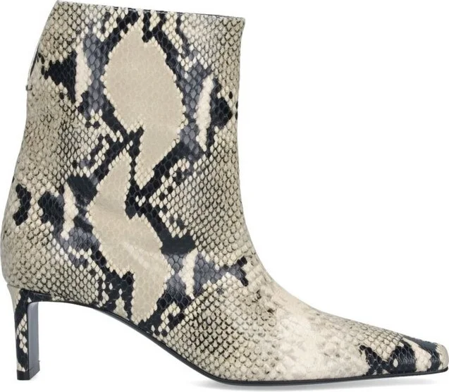Khaite Embossed Pointed Toe Boots
