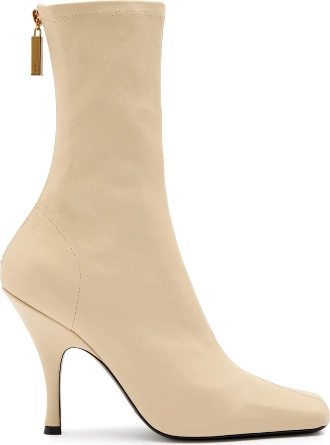Khaite Eva 100 Leather Mid-calf Boots
