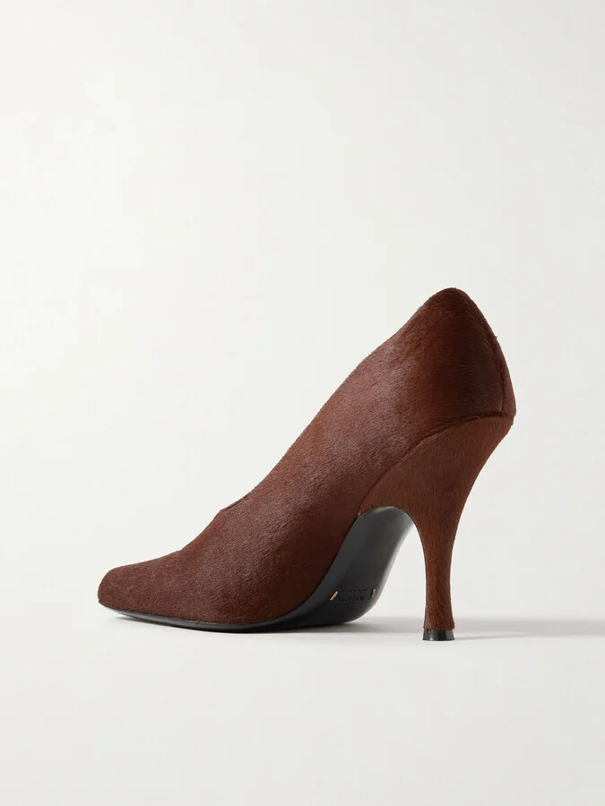 KHAITE - Eva Calf Hair Pumps - Brown - Image 3