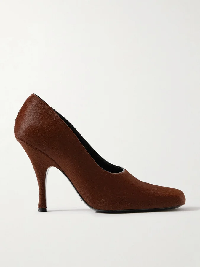 KHAITE - Eva Calf Hair Pumps - Brown