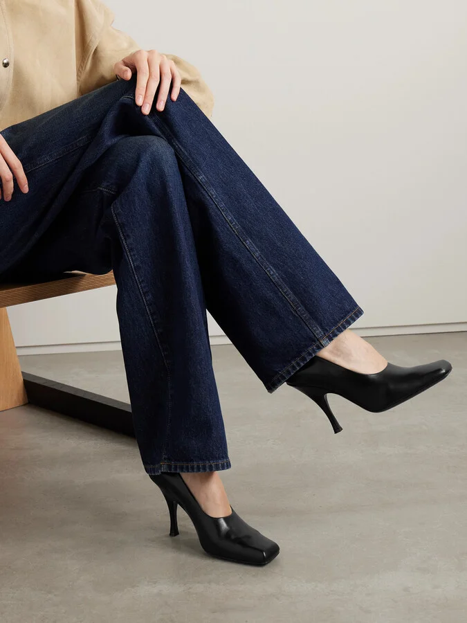 KHAITE - Eva Leather Pumps - Black - Image 2