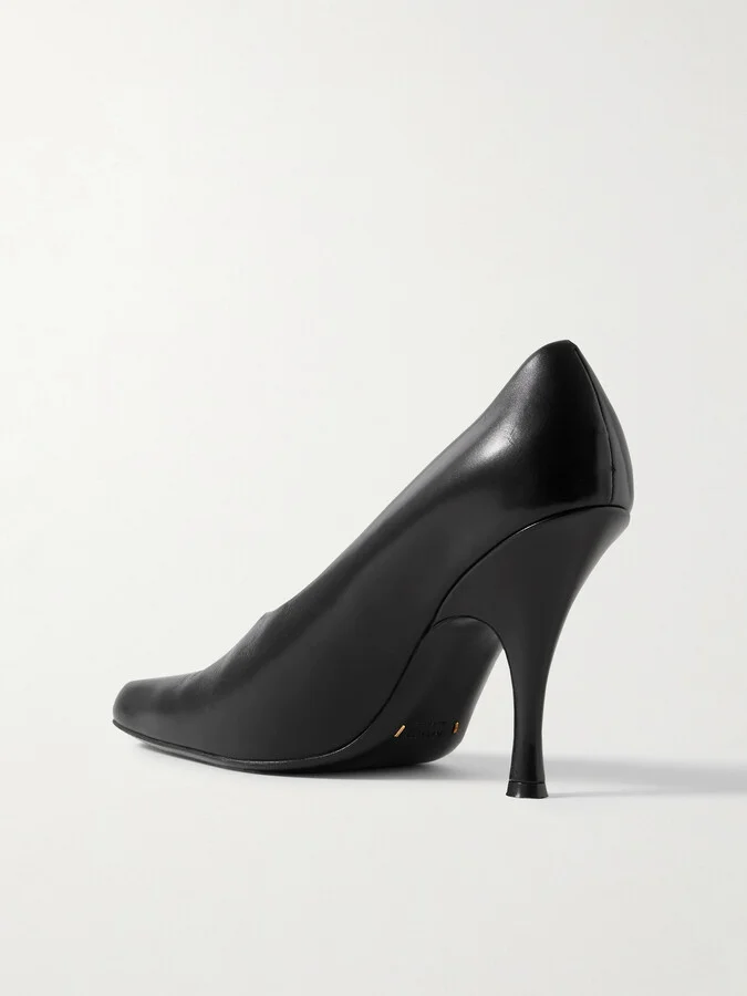 KHAITE - Eva Leather Pumps - Black - Image 3