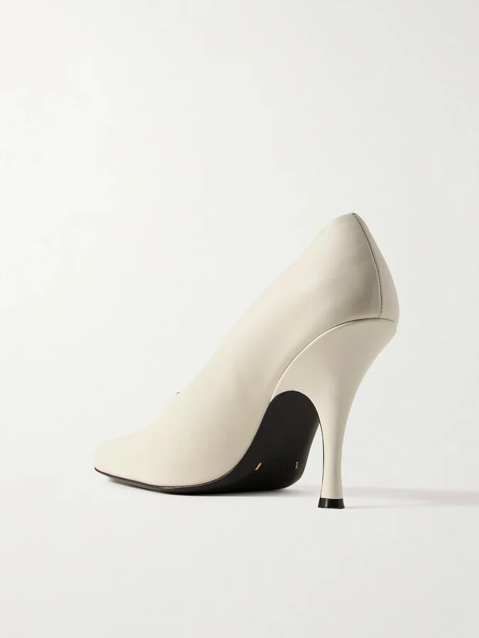 KHAITE - Eva Leather Pumps - Ivory - Image 3