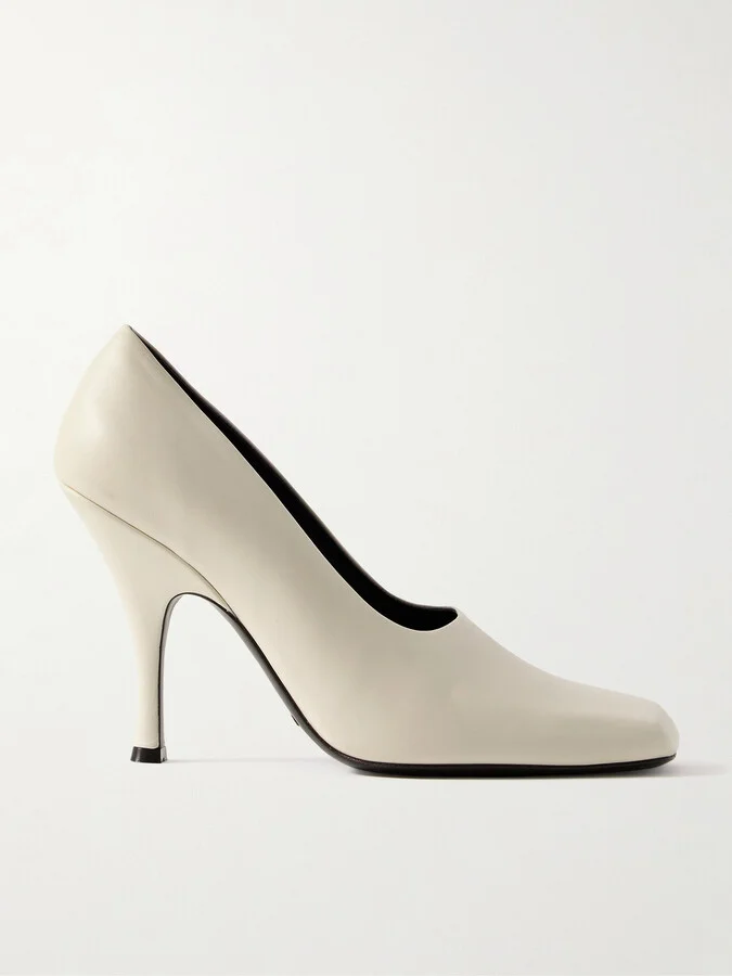KHAITE - Eva Leather Pumps - Ivory