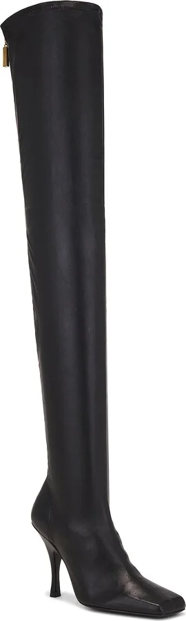 KHAITE Eva Over The Knee Boot in Black - Image 2