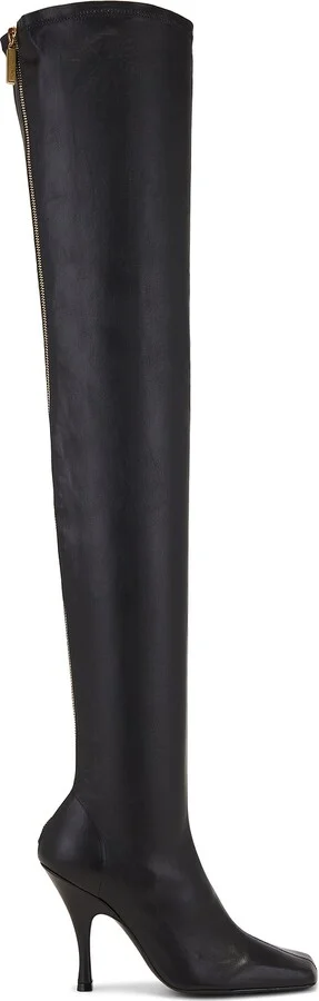 KHAITE Eva Over The Knee Boot in Black