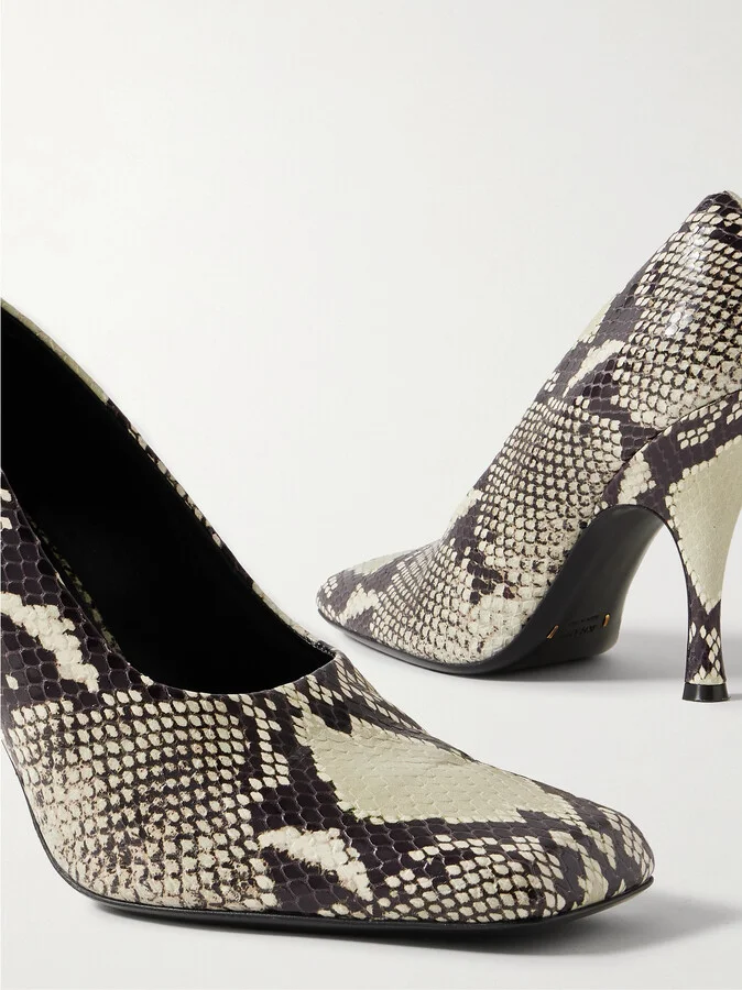 KHAITE - Eva Snake-effect Leather Pumps - Animal print - Image 4