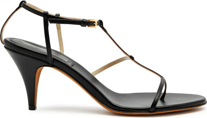Khaite Jones 90 Leather Sandals