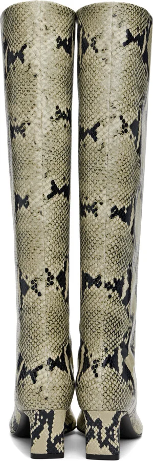 KHAITE Khaki Ona Knee-High Boots - Image 2