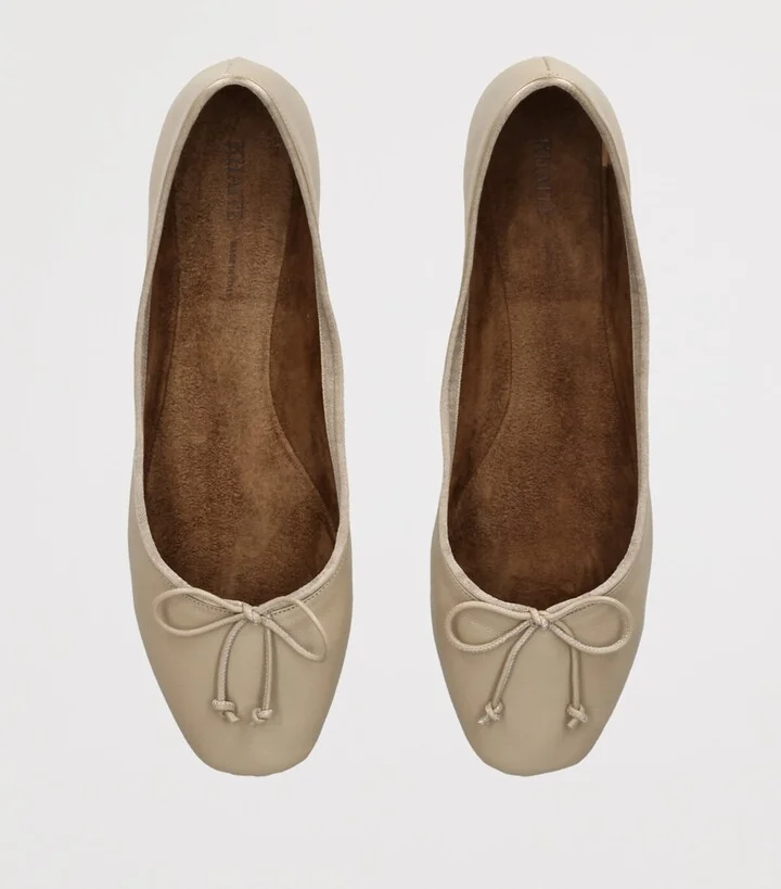 Khaite Leather Charlotte Ballet Flats - Image 4