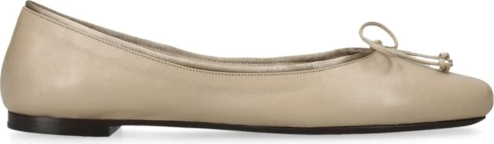 Khaite Leather Charlotte Ballet Flats