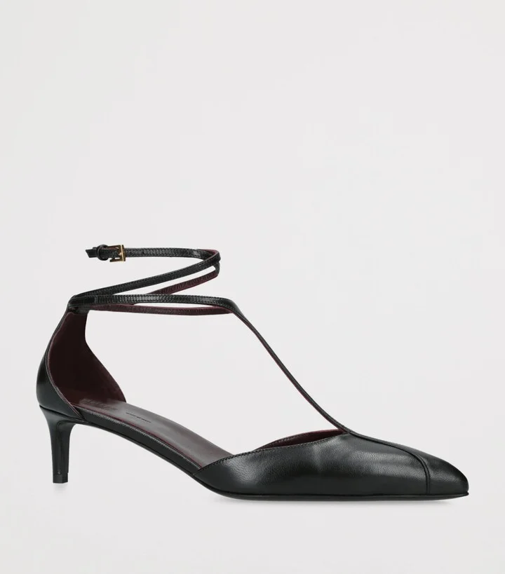 Khaite Leather Mia Pumps 45 - Image 3