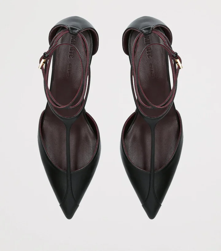 Khaite Leather Mia Pumps 45 - Image 4