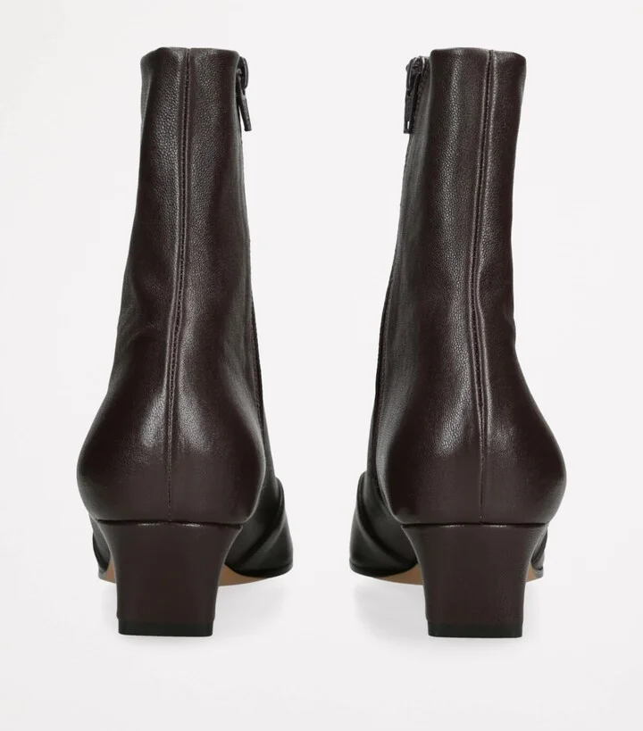 Khaite Leather Nevada Ankle Boots 40 - Image 2