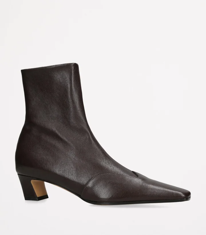Khaite Leather Nevada Ankle Boots 40 - Image 3