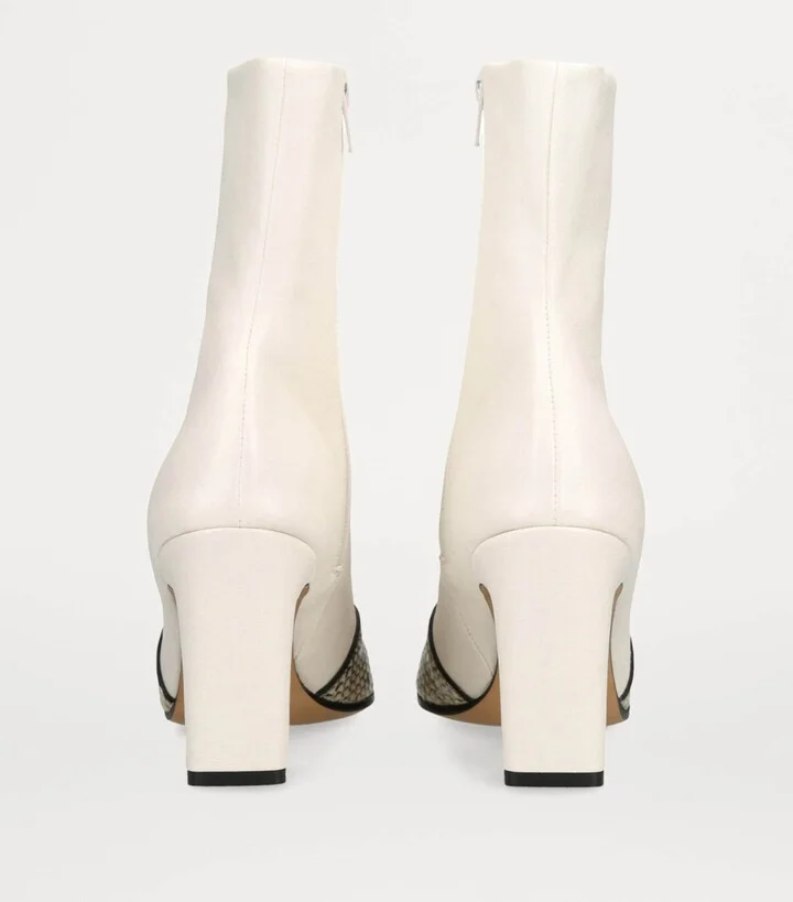 Khaite Leather Nevada Ankle Boots 85 - Image 2