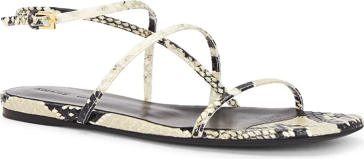 KHAITE Loop Flat Sandal in Cream - Image 2