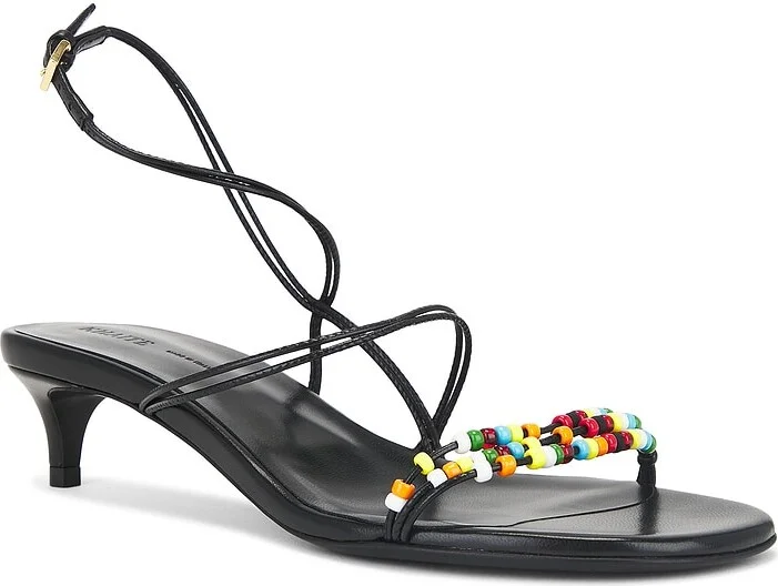 KHAITE Loop Kitten Bead 35 Heel in Black - Image 2