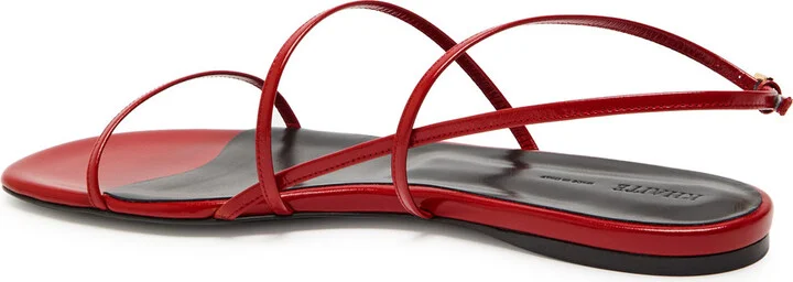 Khaite Loop Leather Sandals - Image 2