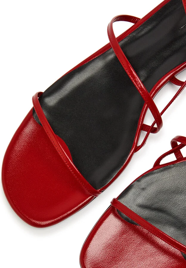 Khaite Loop Leather Sandals - Image 3