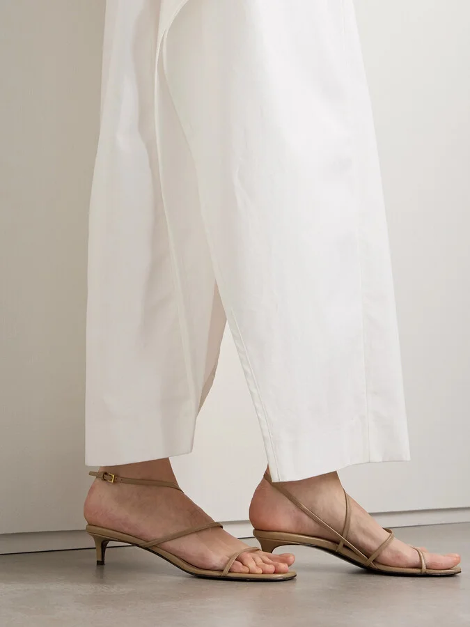 KHAITE - Loop Leather Sandals - Neutrals - Image 2