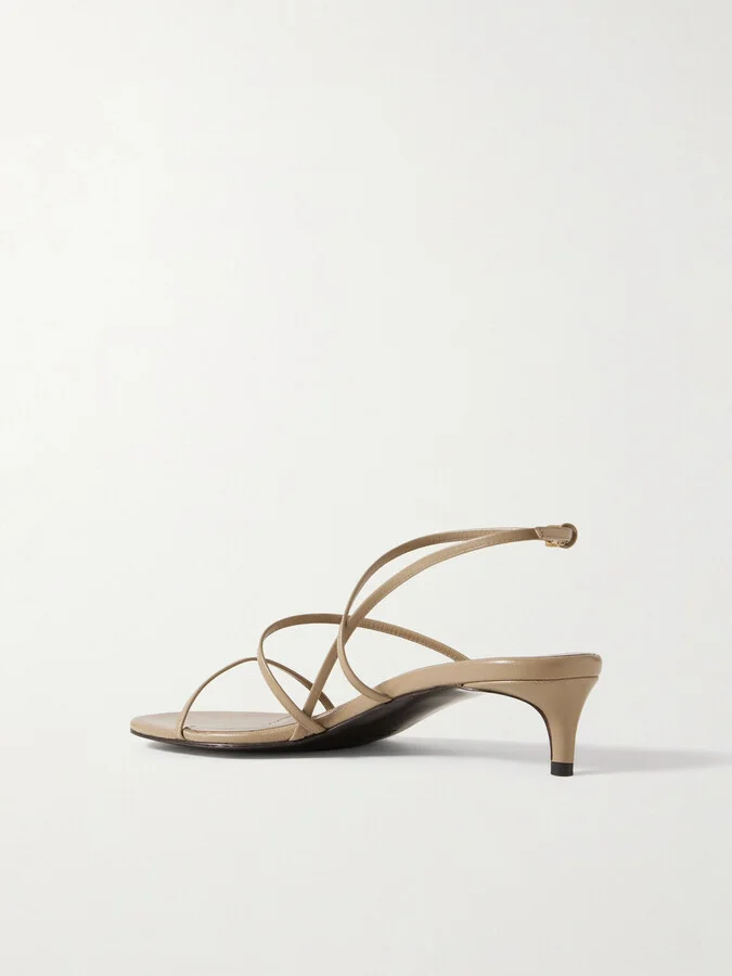KHAITE - Loop Leather Sandals - Neutrals - Image 3