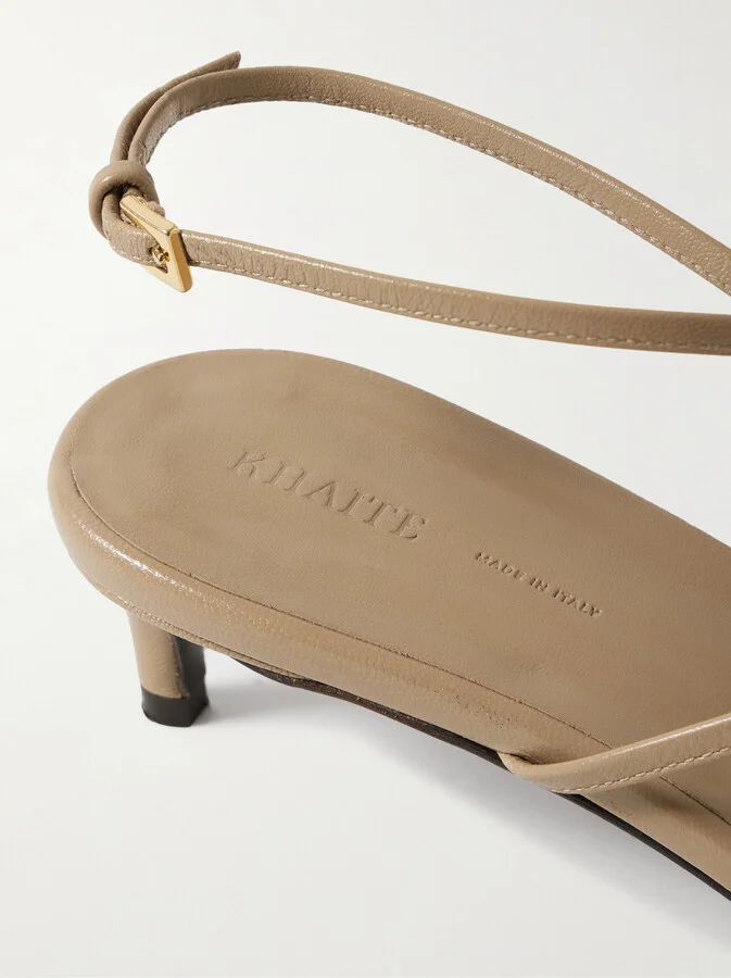 KHAITE - Loop Leather Sandals - Neutrals - Image 4
