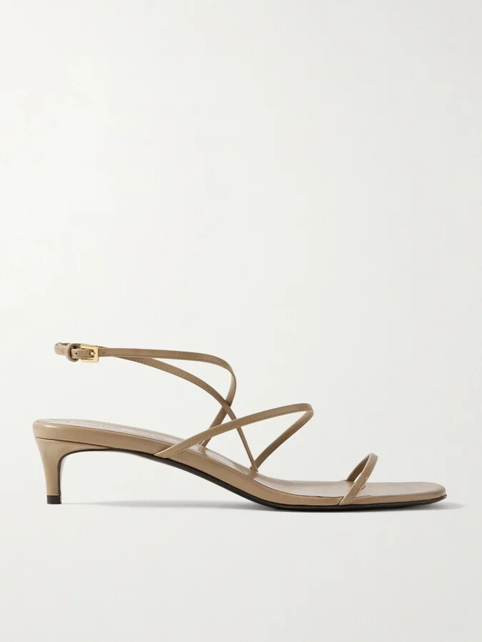 KHAITE - Loop Leather Sandals - Neutrals