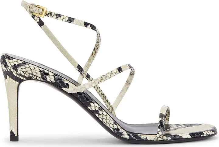 KHAITE Loop Sandal in Black