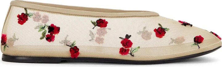KHAITE Marcy Flat in Nude
