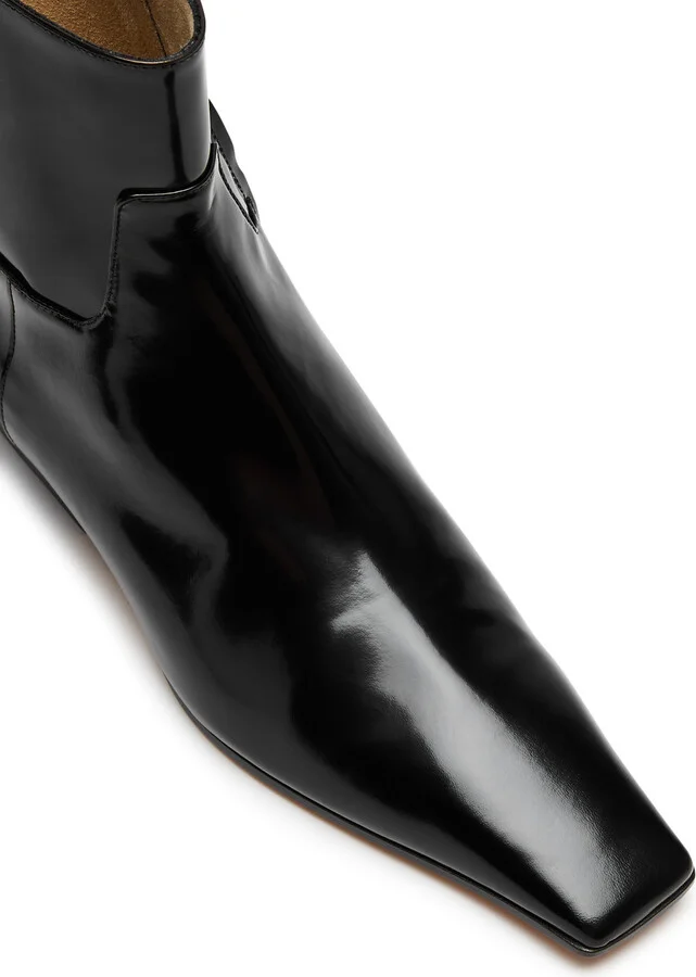 Khaite Marfa 30 Leather Ankle Boots - Image 4