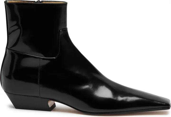 Khaite Marfa 30 Leather Ankle Boots