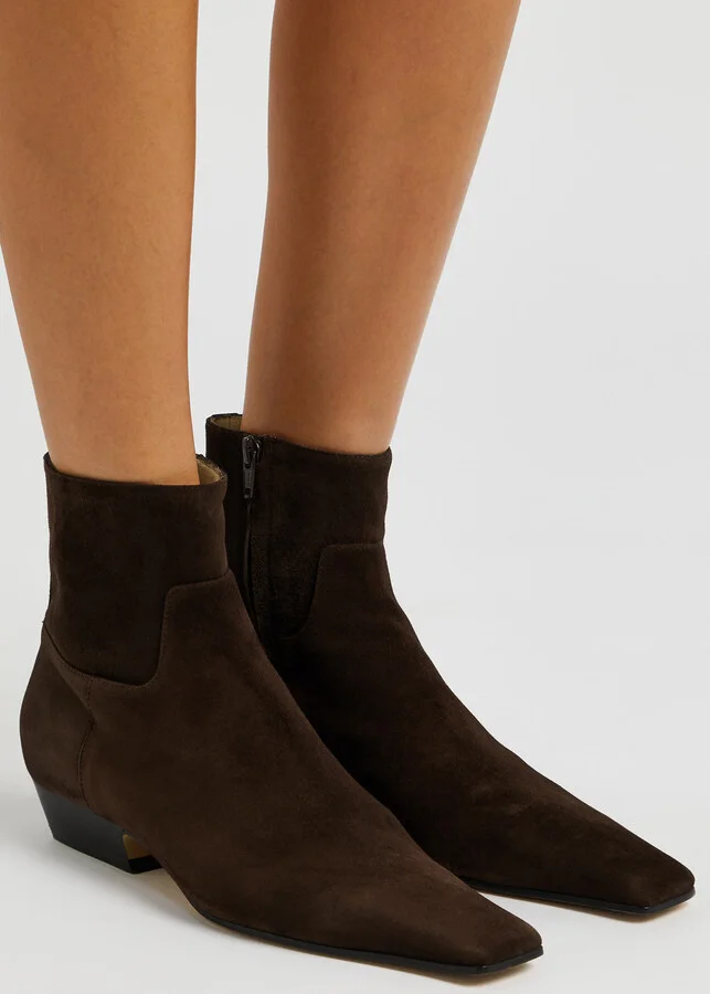 Khaite Marfa 30 Suede Ankle Boots - Image 5