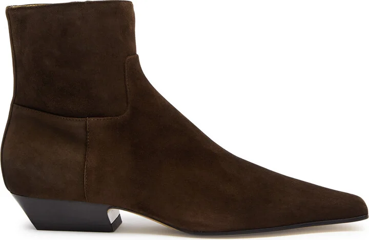 Khaite Marfa 30 Suede Ankle Boots