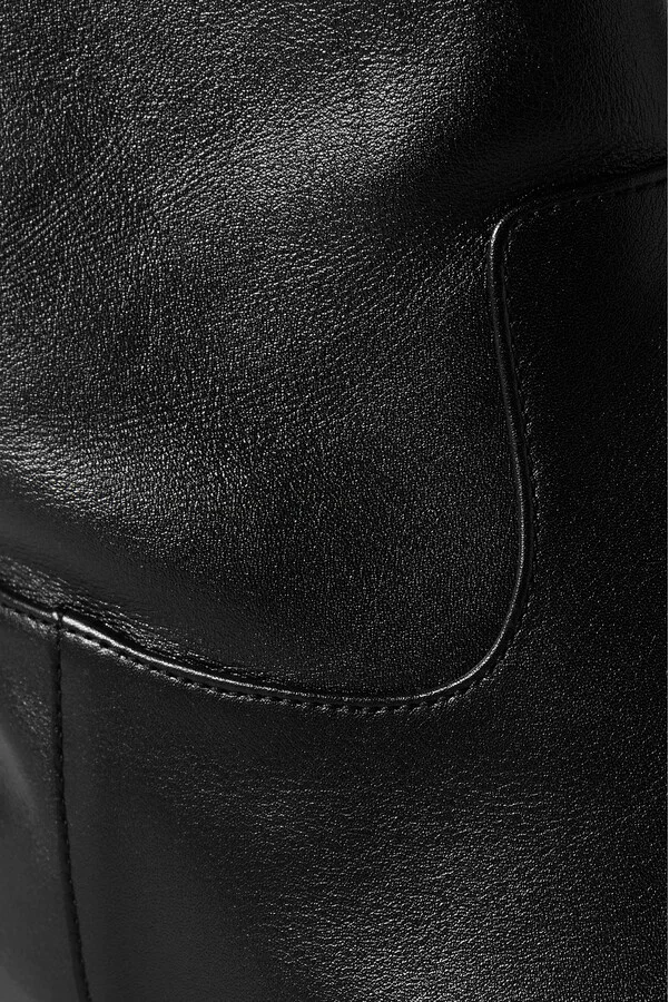 KHAITE - Marfa Leather Knee Boots - Black - Image 4