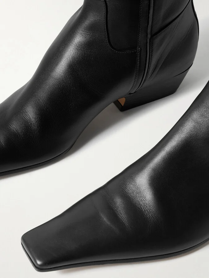 KHAITE - Marfa Leather Over-the-knee Boots - Black - Image 4