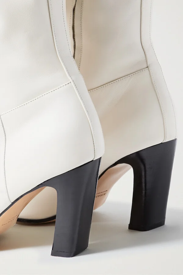KHAITE - Marfa Leather Over-the-knee Boots - Off-white - Image 5