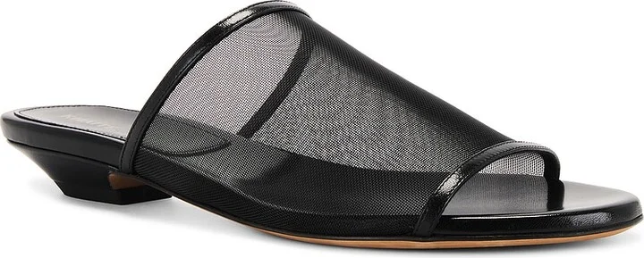 KHAITE Marion Slide Flat Sandal in Black - Image 2