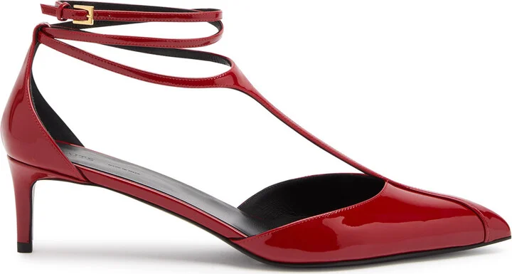 Khaite Mia 45 Patent Leather Pumps
