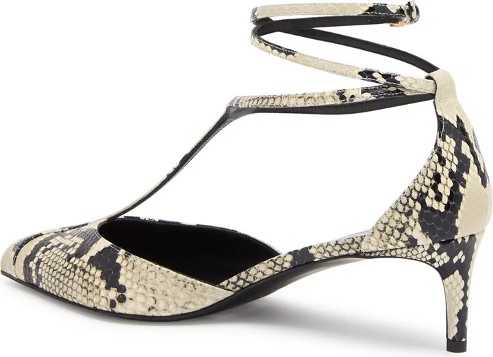 Khaite Mia 45 Python-effect Leather Pumps - Image 2