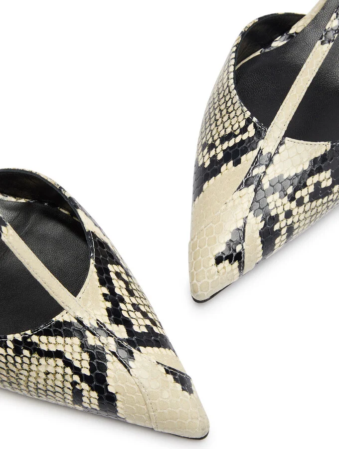Khaite Mia 45 Python-effect Leather Pumps - Image 3