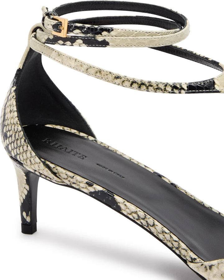 Khaite Mia 45 Python-effect Leather Pumps - Image 4