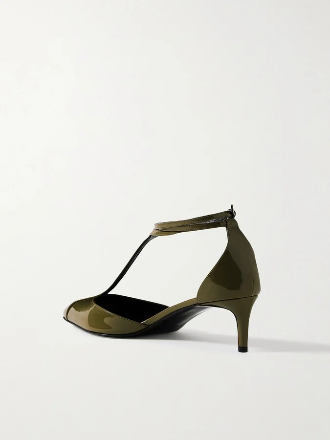 KHAITE - Mia Patent-leather Pumps - Green - Image 3