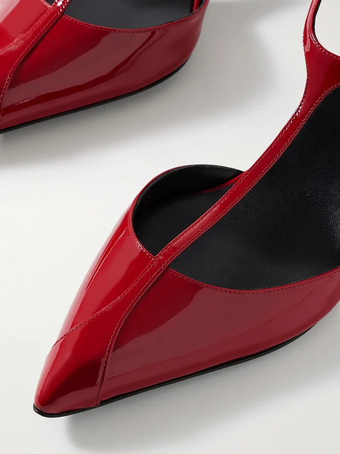 KHAITE - Mia Patent-leather Pumps - Red - Image 4