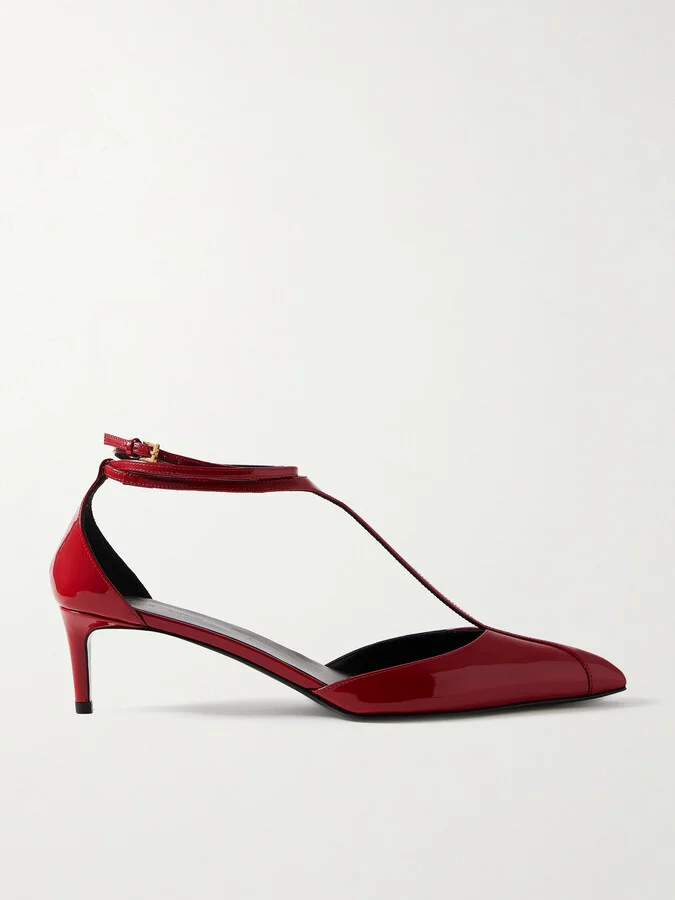 KHAITE - Mia Patent-leather Pumps - Red