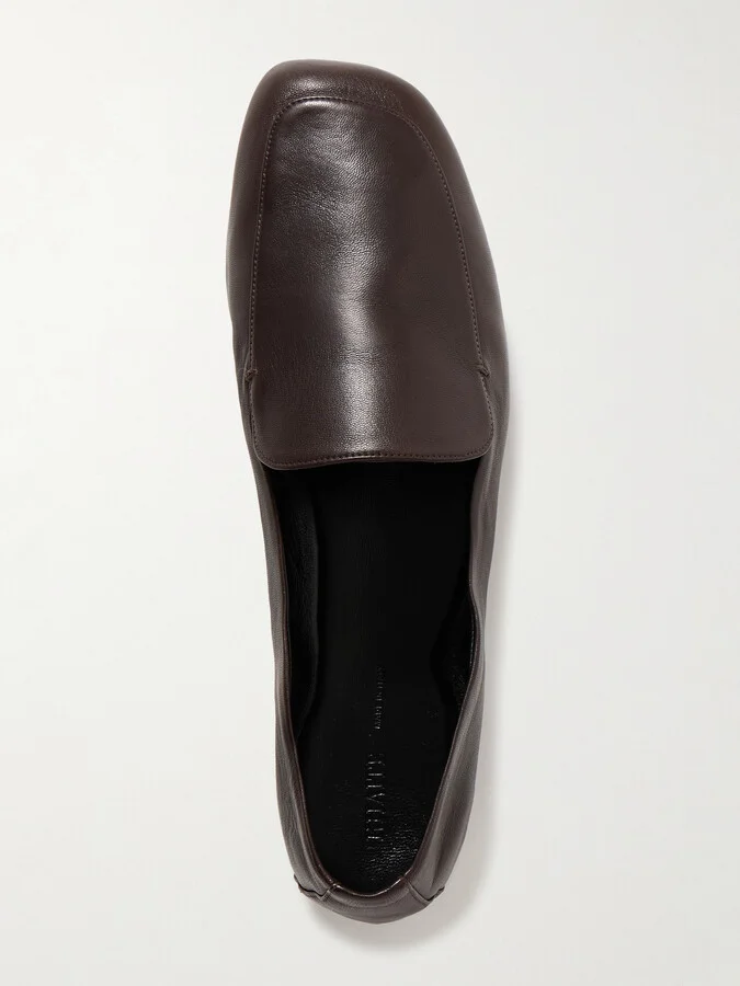 KHAITE - Monroe Leather Loafers - Brown - Image 5
