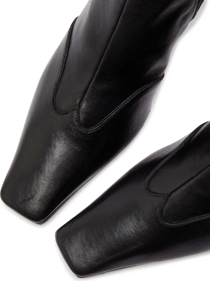 Khaite Nevada 85 Leather Ankle Boots - Image 3