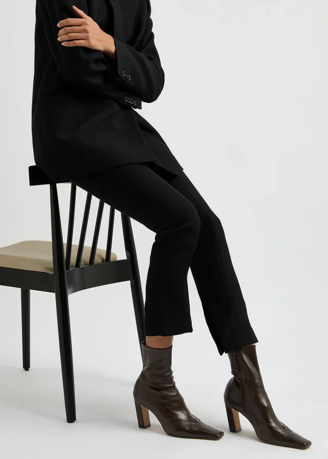 Khaite Nevada 85 Leather Ankle Boots - Image 10